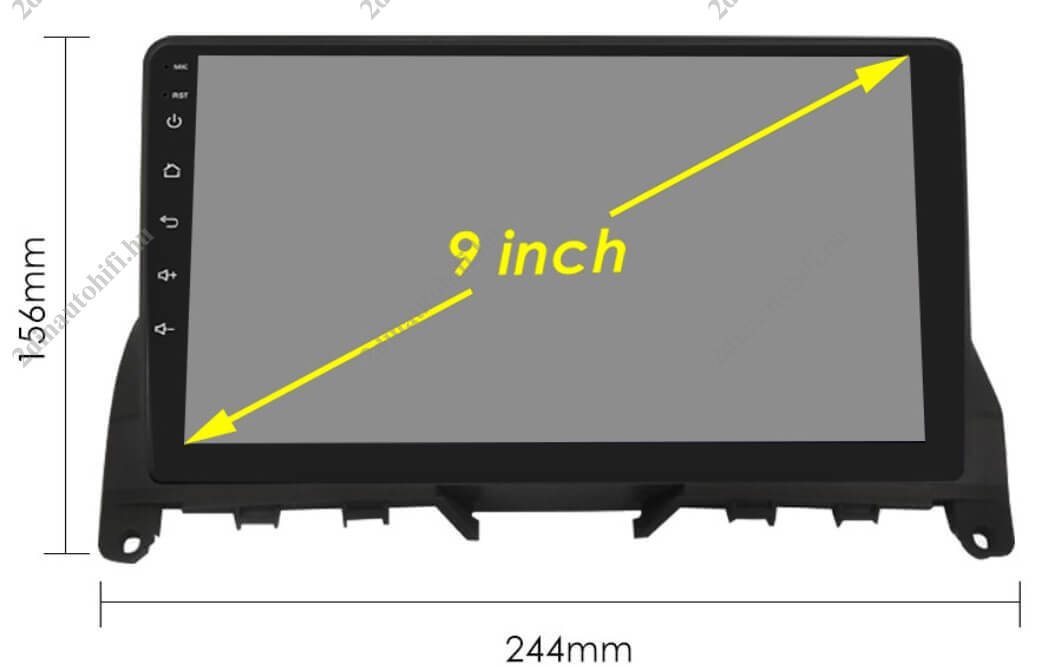 – típus specifikus autóhifi Mercedes C W204 S204 (2007-2010) 9