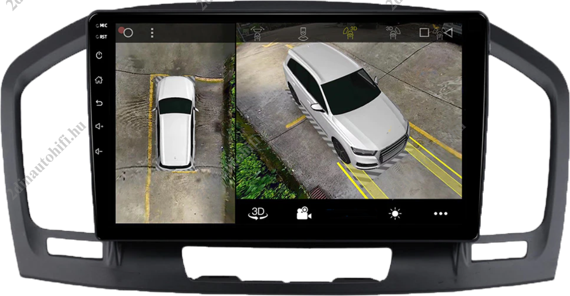 – típus specifikus autóhifi Opel Insignia (2008-2013) 9″-os kijelzős CAN BUS vezérelt 2 DIN Autórádió magyar Android rendszerrel Wifi Bluetooth DSP