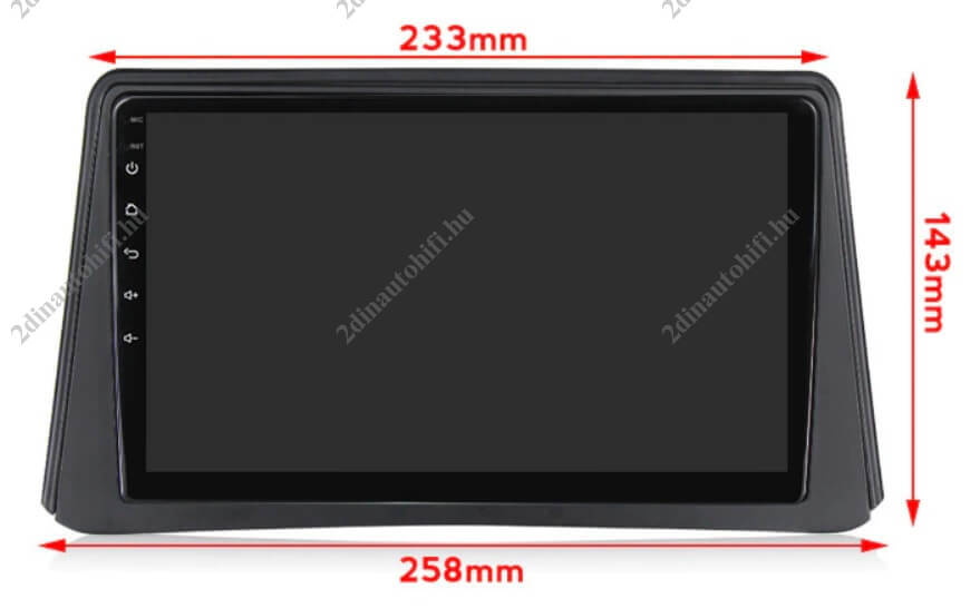 – típus specifikus autóhifi Opel Mokka (2012-2018) 9″-os kijelzős CAN BUS vezérelt 2 DIN Autórádió magyar Android rendszerrel Wifi Bluetooth DSP