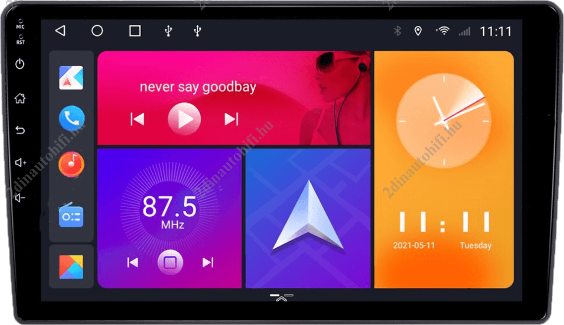 – típus specifikus autóhifi VW Bora (2004-2007) 9″-os kijelzős 2 DIN Autórádió magyar Android rendszerrel Wifi Bluetooth DSP