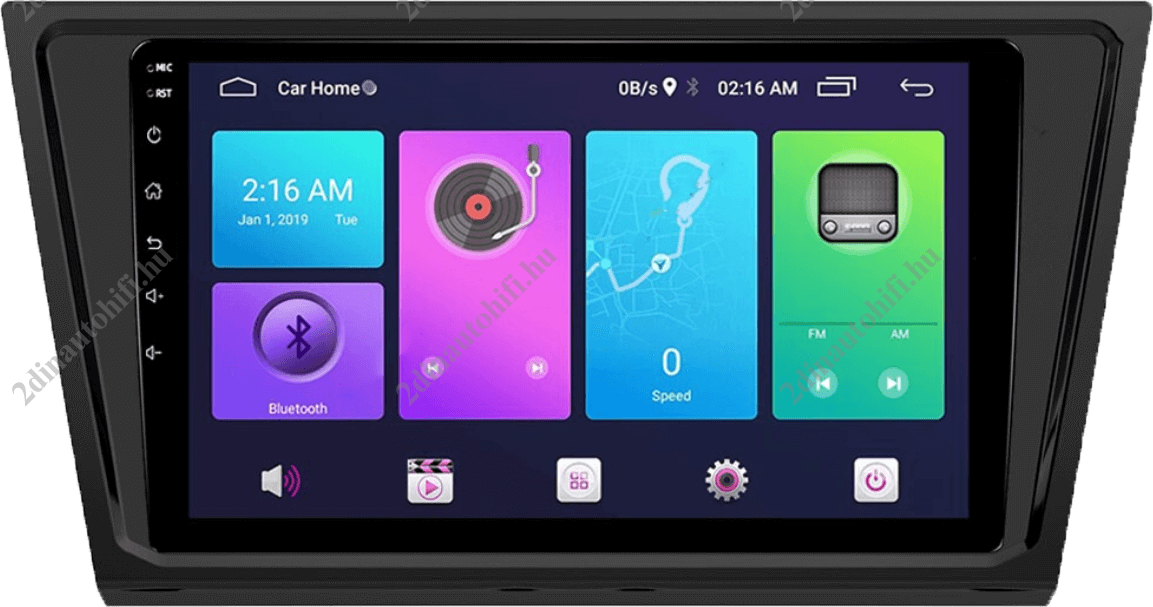 – típus specifikus autóhifi VW Bora (2016-2019) 9″-os kijelzős 2 DIN Autórádió magyar Android rendszerrel Wifi Bluetooth DSP