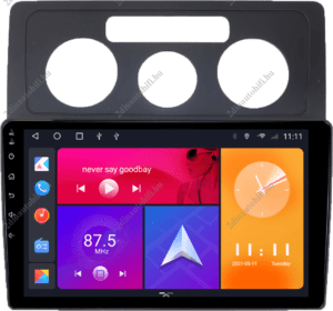 – típus specifikus autóhifi VW Caddy (2014-2010) 10″-os kijelzős 2 DIN Android Autóhifi magyar nyelvű rendszerrel Wifi Bluetooth DSP