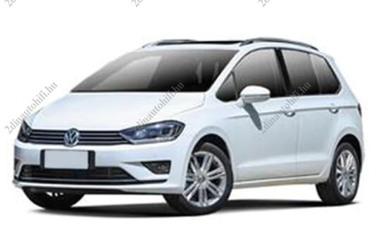 – típus specifikus autóhifi VW Golf Sportsvan (2016-2019) 10″-os kijelzős 2 DIN Autórádió műszerfalegységgel magyar Android rendszerrel CAN adapter kormányvezérlés Wifi Bluetooth