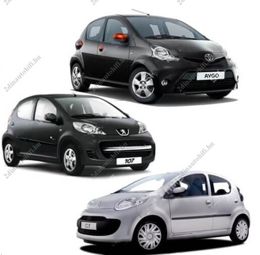 – típus specifikus autóhifi Citroen C1 Peugeot 107 Toyota Aygo (2005-2014) 9