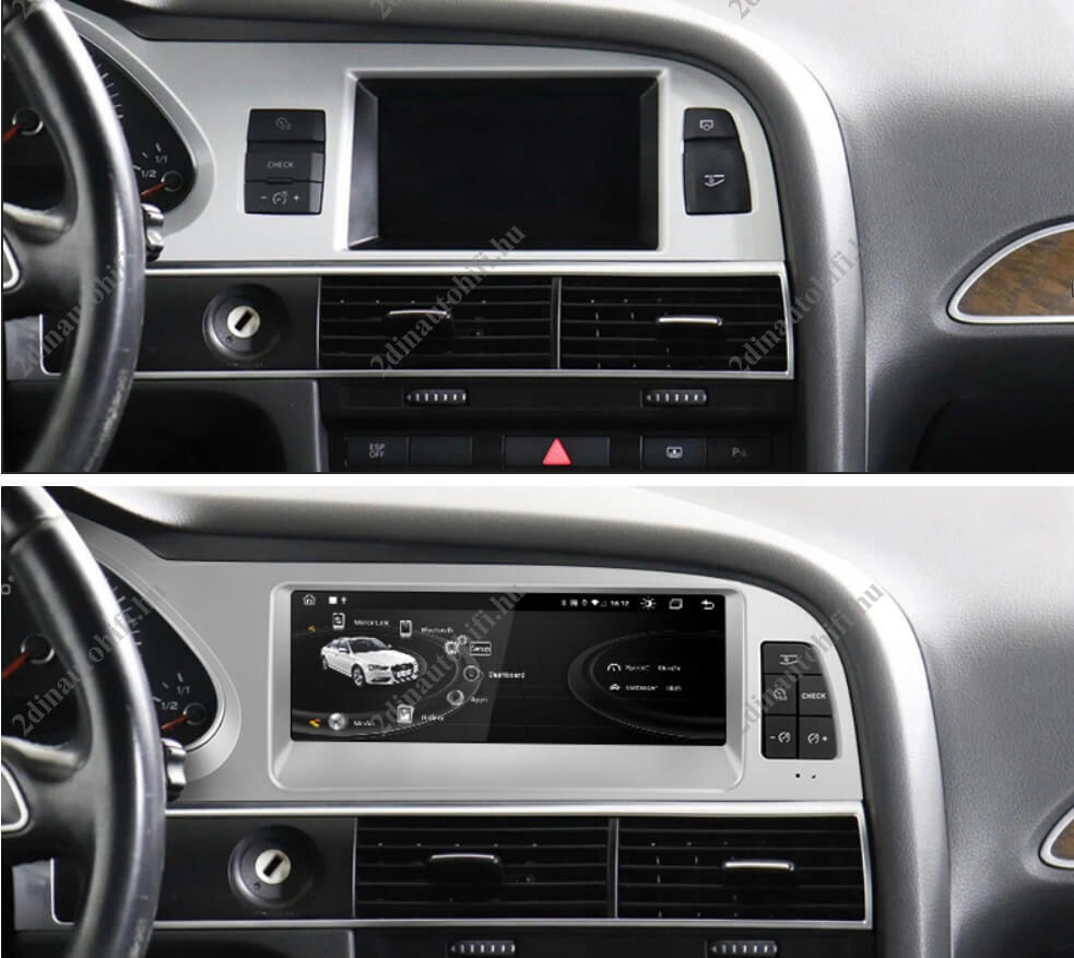 – típus specifikus autóhifi Audi A6 C6 (2005-2011) 8,8