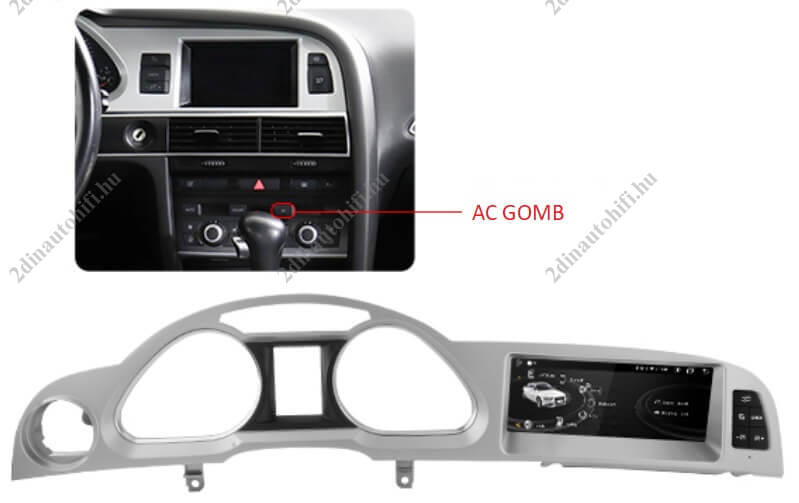 – típus specifikus autóhifi Audi A6 C6 (2005-2011) 8,8