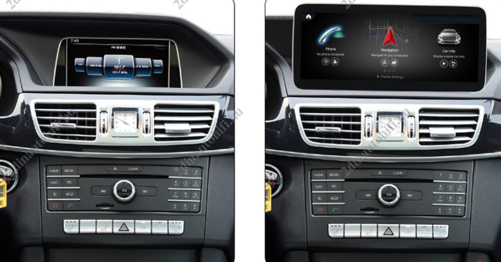 – típus specifikus autóhifi Mercedes E W212 (2012-2019) hatalmas 10,25