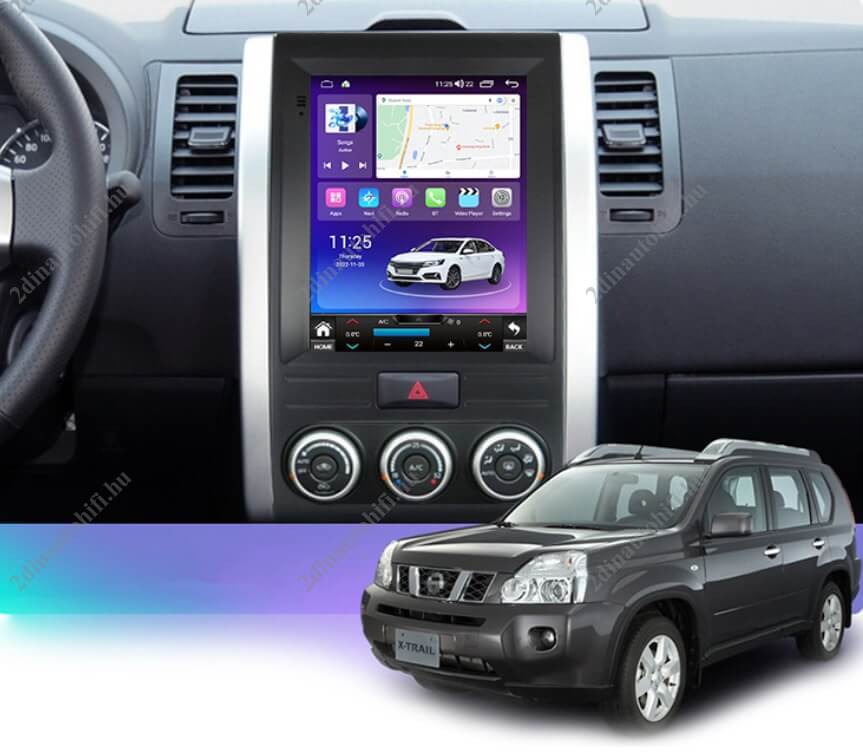 – típus specifikus autóhifi Nissan XTrail (2007-2015) hatalmas