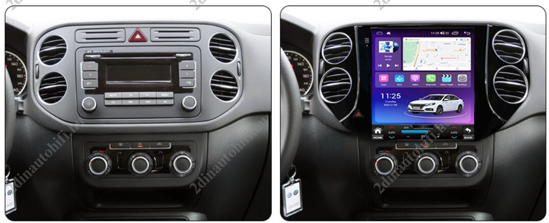 – típus specifikus autóhifi VW Tiguan (2008-2016) 10