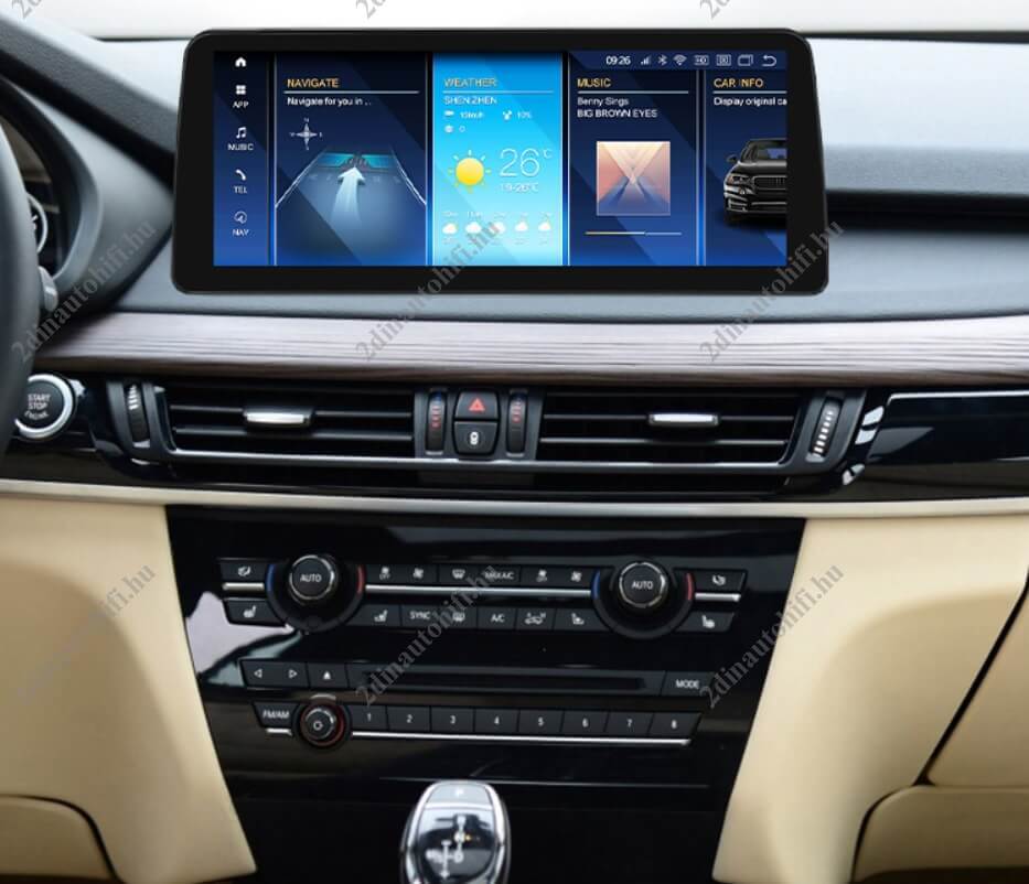 – típus specifikus autóhifi BMW X5 F15 X6 F16 (2014-2019) hatalmas 12,3