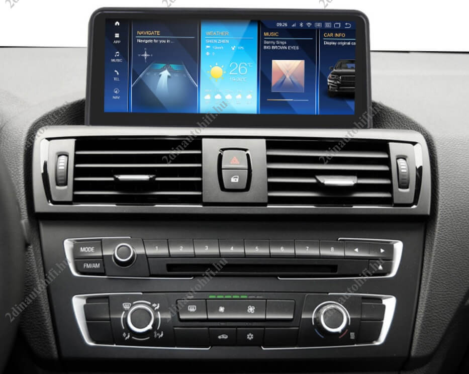 – típus specifikus autóhifi BMW 1 F20 3 F30 4 F32 (2013-2019) hatalmas 10,25