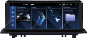 – típus specifikus autóhifi BMW X1 F48 X2 F49 (2016-2019) hatalmas 10,25