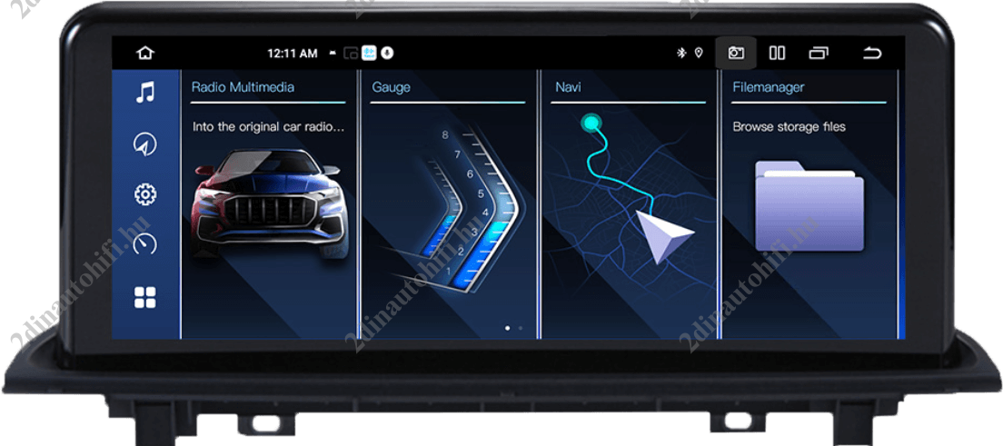 – típus specifikus autóhifi BMW X1 F48 X2 F49 (2016-2019) hatalmas 10,25