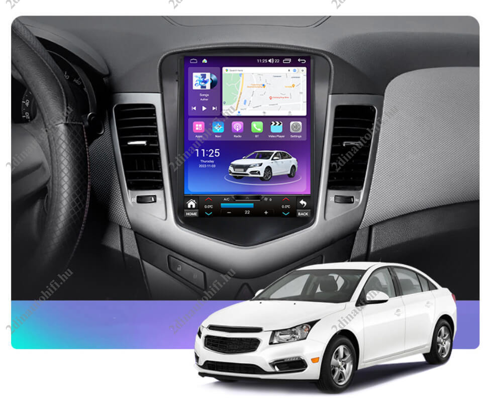 – típus specifikus autóhifi Chevrolet Cruze (2008-2014) hatalmas