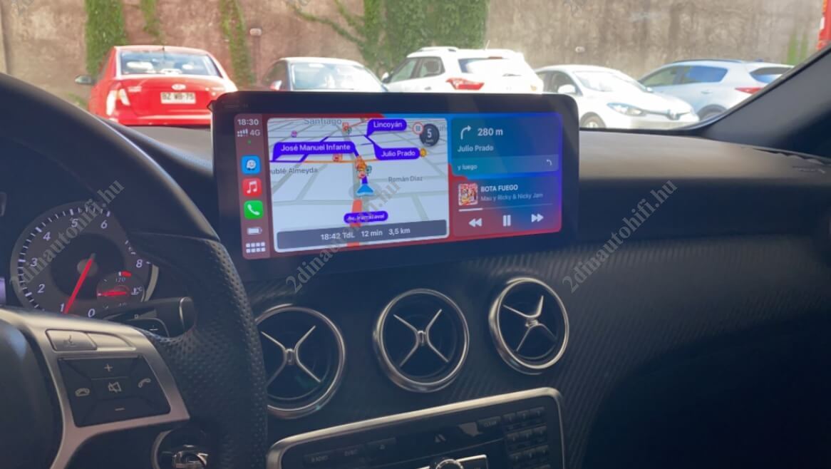 – típus specifikus autóhifi Mercedes A W176, CLA W117, GLA X156 (2013-2018) hatalmas 10,25