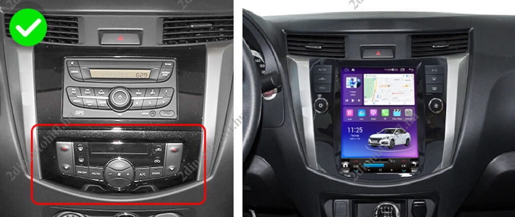 – típus specifikus autóhifi Nissan Navara (2018-2020) hatalmas