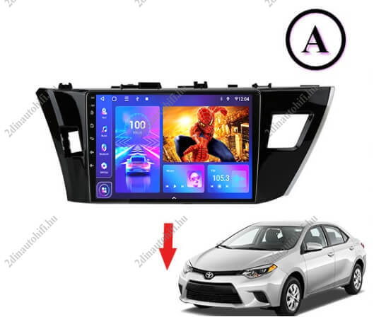 – típus specifikus autóhifi Toyota Corolla (2014-2016) 9