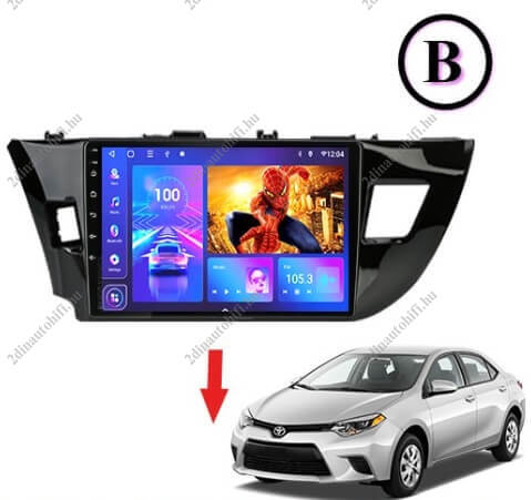 – típus specifikus autóhifi Toyota Corolla (2014-2016) 9