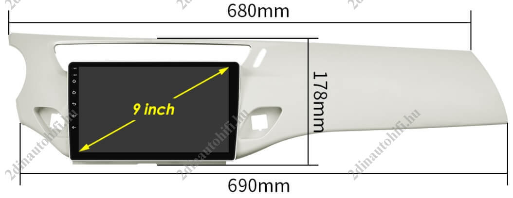 – típus specifikus autóhifi Citroen C3 (2010-2016) 9