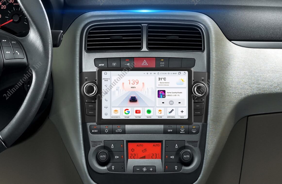 – típus specifikus autóhifi Fiat Grande Punto Linea (2007-2012) magyar menüs GPS navigációs autórádió Wifi Bluetooth - Image 3