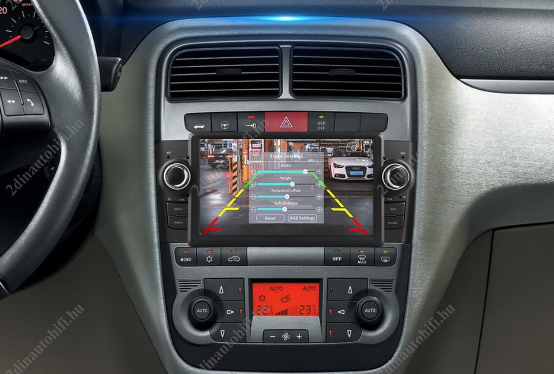 – típus specifikus autóhifi Fiat Grande Punto Linea (2007-2012) magyar menüs GPS navigációs autórádió Wifi Bluetooth - Image 5
