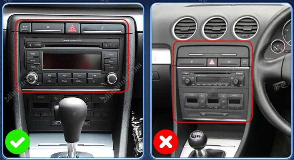 – típus specifikus autóhifi Audi A4 B6 B7 (2000-2008) Seat Exeo (2008-2012) magyar menüs 9