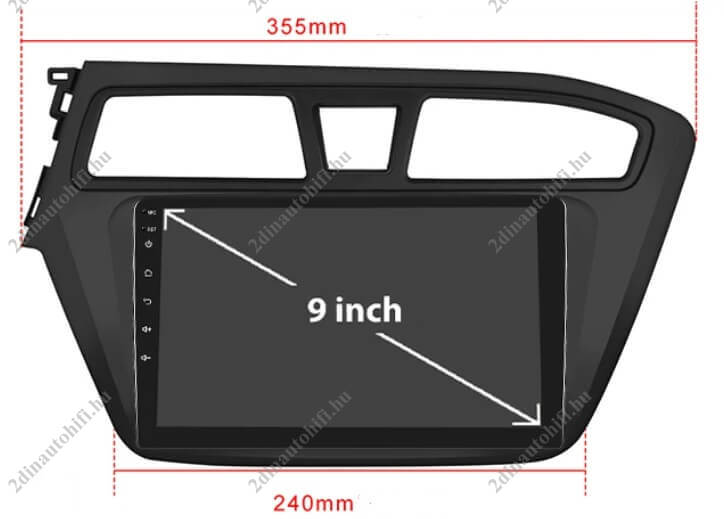 – típus specifikus autóhifi Hyundai i20 (2014-2017) 9