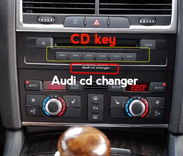 – típus specifikus autóhifi Audi Q7 (2005-2015) hatalmas 10,25