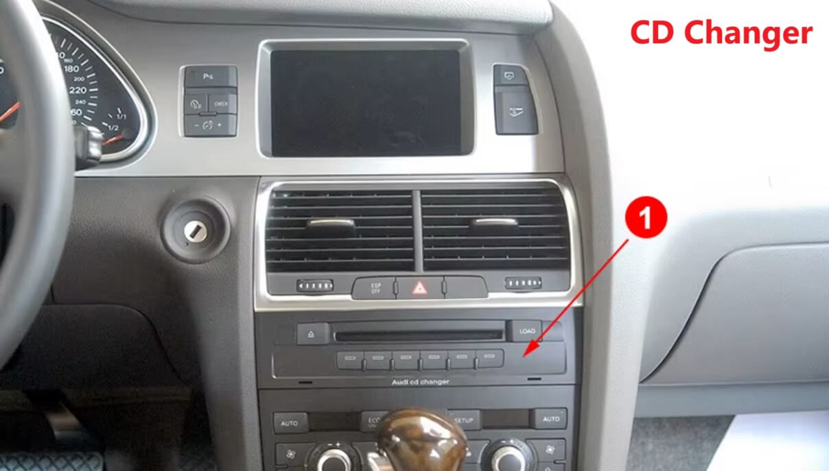 – típus specifikus autóhifi Audi Q7 (2005-2015) hatalmas 10,25