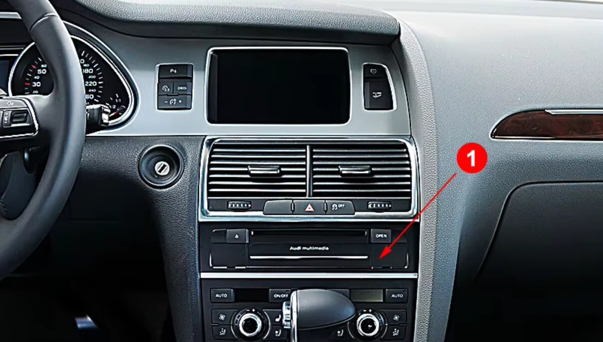 – típus specifikus autóhifi Audi Q7 (2005-2015) hatalmas 10,25
