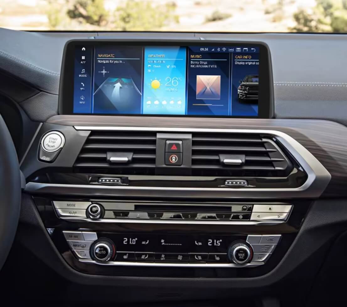 – típus specifikus autóhifi BMW X3 G01 X4 G02 (2018-2019) hatalmas 10,25