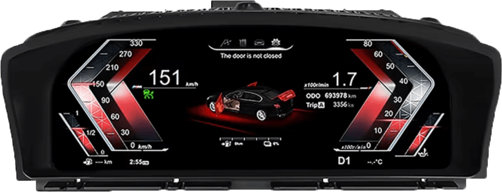 – típus specifikus autóhifi BMW 7 E65 E66 (2004-2008) digitális kilométeróra csoport 12,3