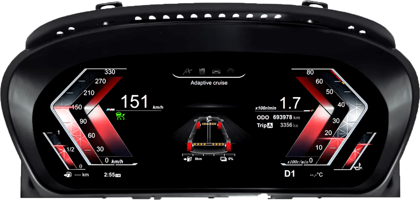 – típus specifikus autóhifi BMW 5 E60 E61 BMW 6 E63 E64 (2003-2010) CCC és CIC digitális kilométeróra csoport 12,3