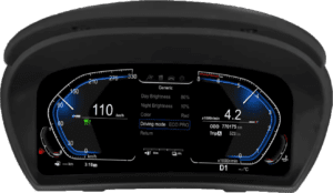 – típus specifikus autóhifi BMW Z4 E89 (2009-2016) digitális kilométeróra csoport 12,3