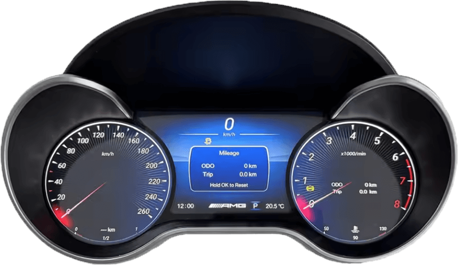 – típus specifikus autóhifi Mercedes GL ML (2006-2017) digitális műszeregység kilométer óracsoport 10,25