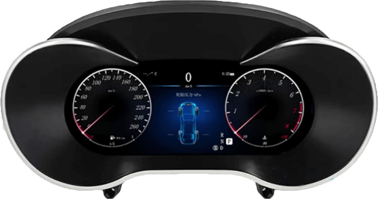 – típus specifikus autóhifi Mercedes C W205 GLC W253 X253 NTG 5.0 és NTG 5.1 (2015-2018) digitális műszeregység kilométeróra 12,3
