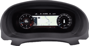 – típus specifikus autóhifi VW Golf 6 (2009-2014) digitális kilométeróra csoport 10,25
