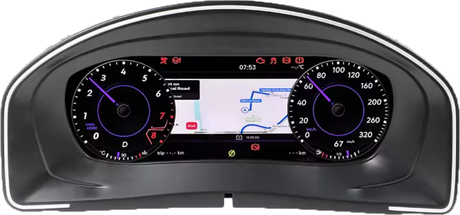 – típus specifikus autóhifi VW Scirocco (2009-2016) digitális kilométeróra csoport 10,25