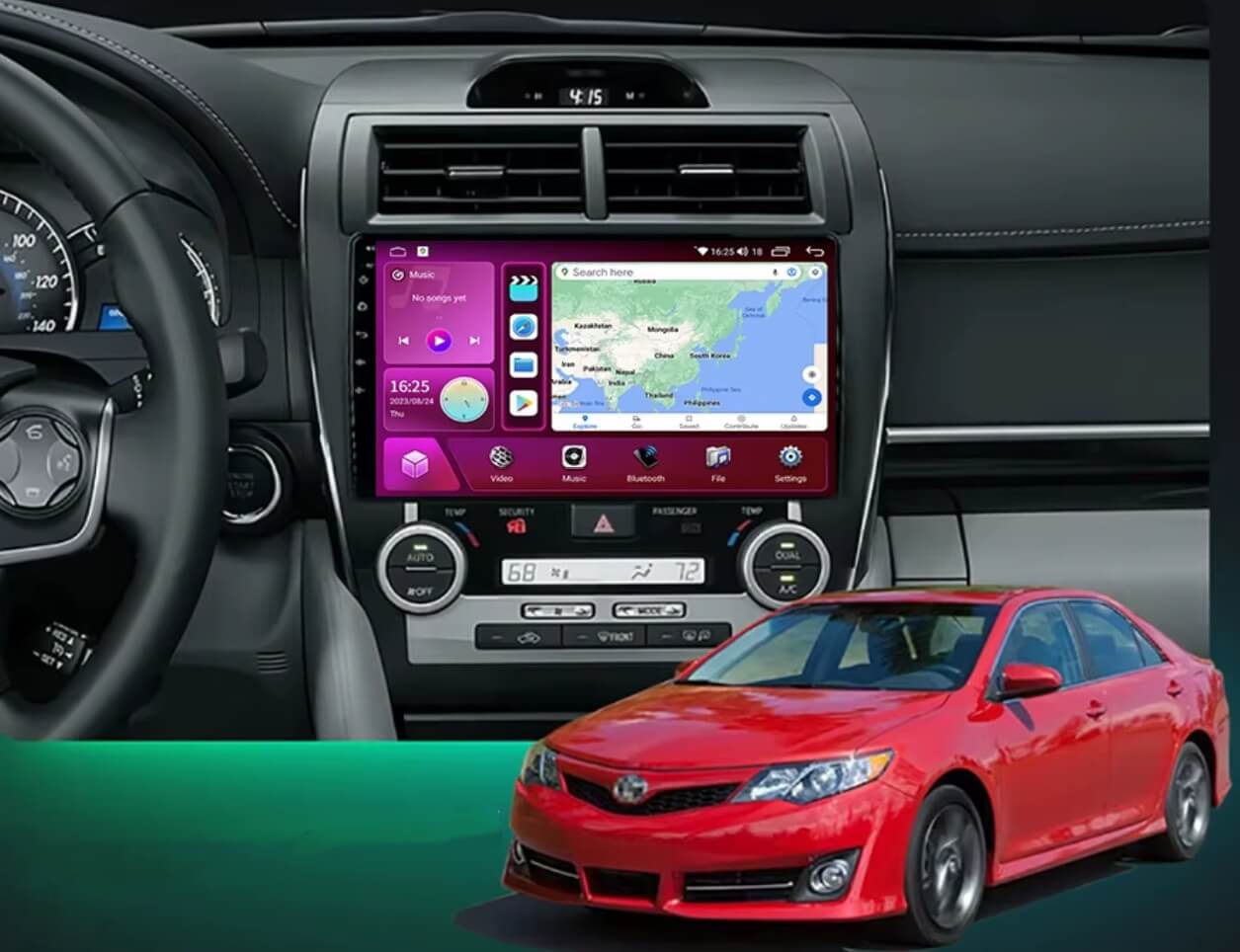 – típus specifikus autóhifi Toyota Camry (2014-2017) 9