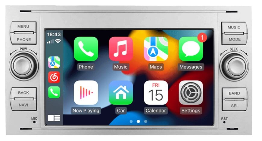 – típus specifikus autóhifi Ford Focus II C-Max Fusion Transit Fiesta magyar menüs GPS navigációs autórádió Wifi Bluetooth