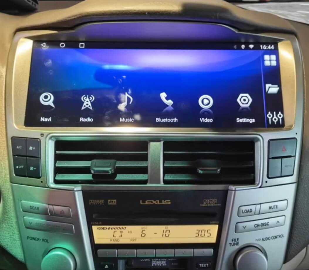 – típus specifikus autóhifi Lexus RX (2002-2007) hatalmas 12,3
