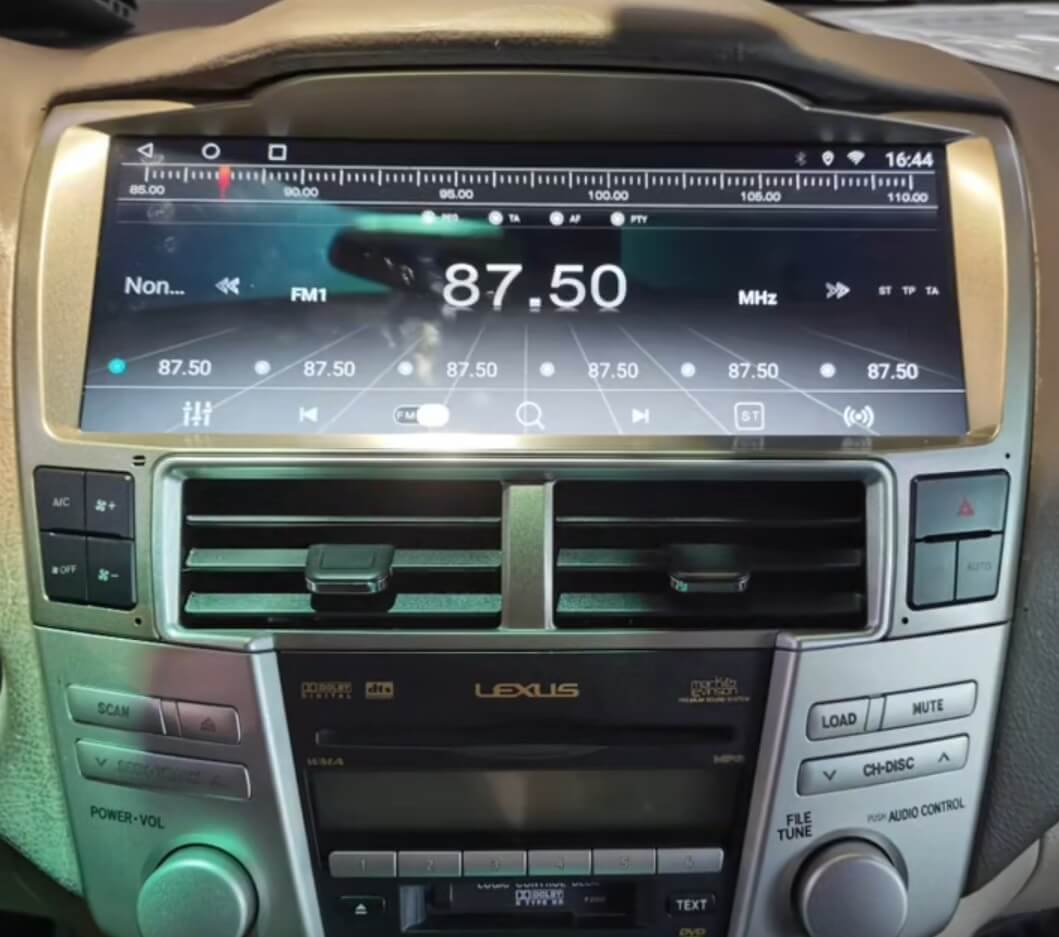 – típus specifikus autóhifi Lexus RX (2002-2007) hatalmas 12,3