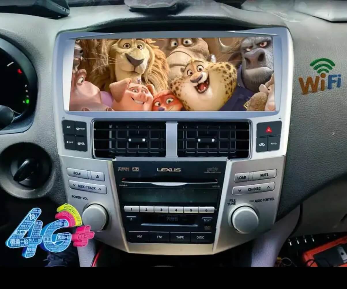 – típus specifikus autóhifi Lexus RX (2002-2007) hatalmas 12,3