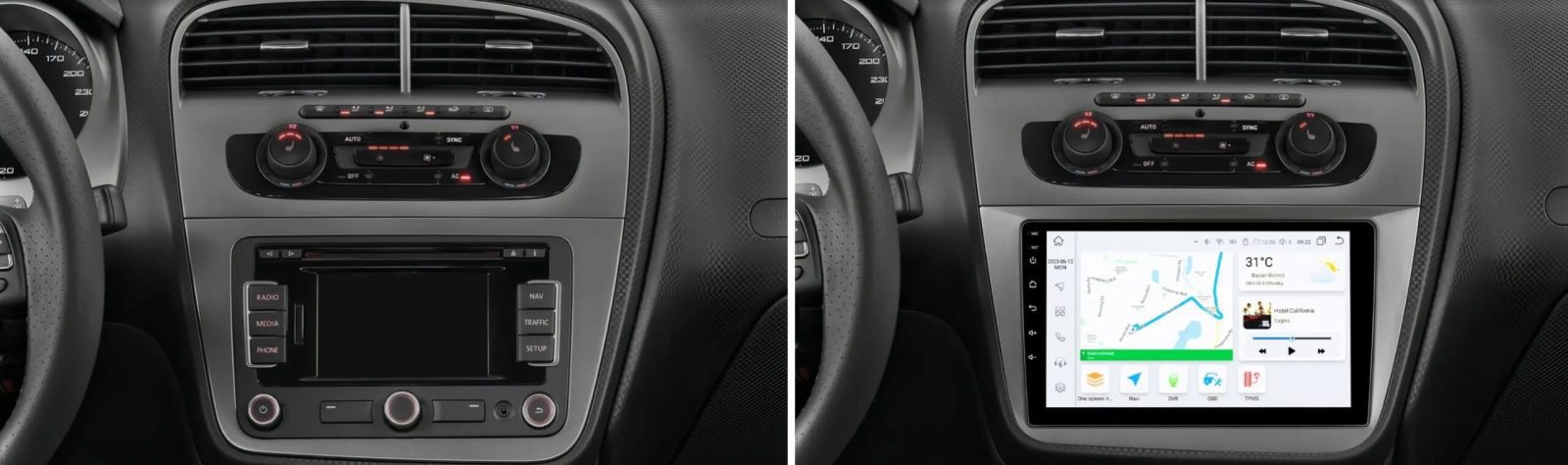 – típus specifikus autóhifi Seat Altea Altea XL (2004-2015) Toledo (2004-2009) 9