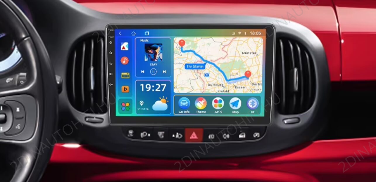 Fiat 500L (2012-2021) 10"-os kijelzős Autórádió magyar Android rendszerrel Wifi Bluetooth DSP - Image 7