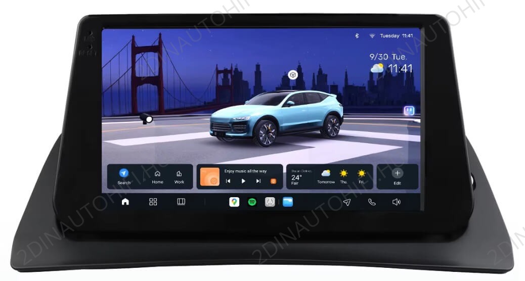 Renault Kangoo (2009-2018) 9"-os kijelzős Autórádió magyar Android rendszerrel kormányvezérlés Wifi Bluetooth DSP